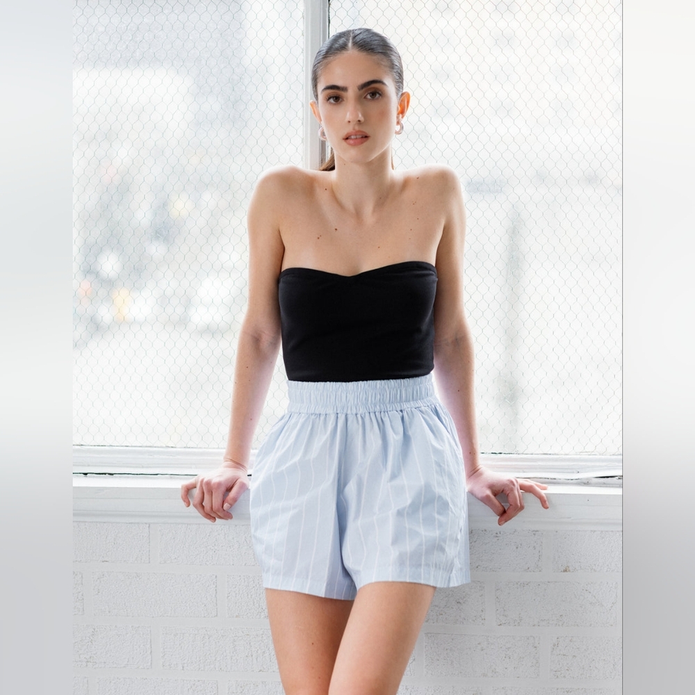 Brunette the Label Ribbed Tube Top M/L - Picture 4 of 8